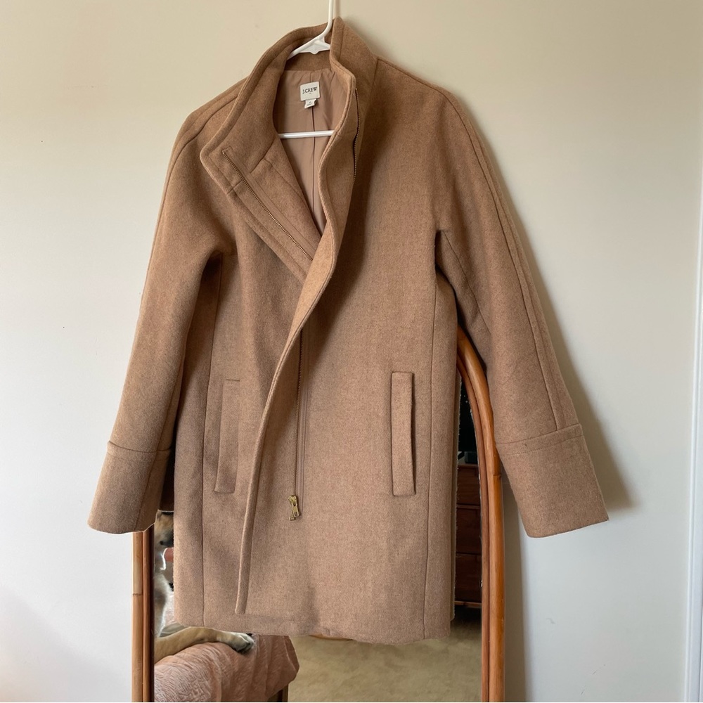 J. Crew heather acorn city coat size 8